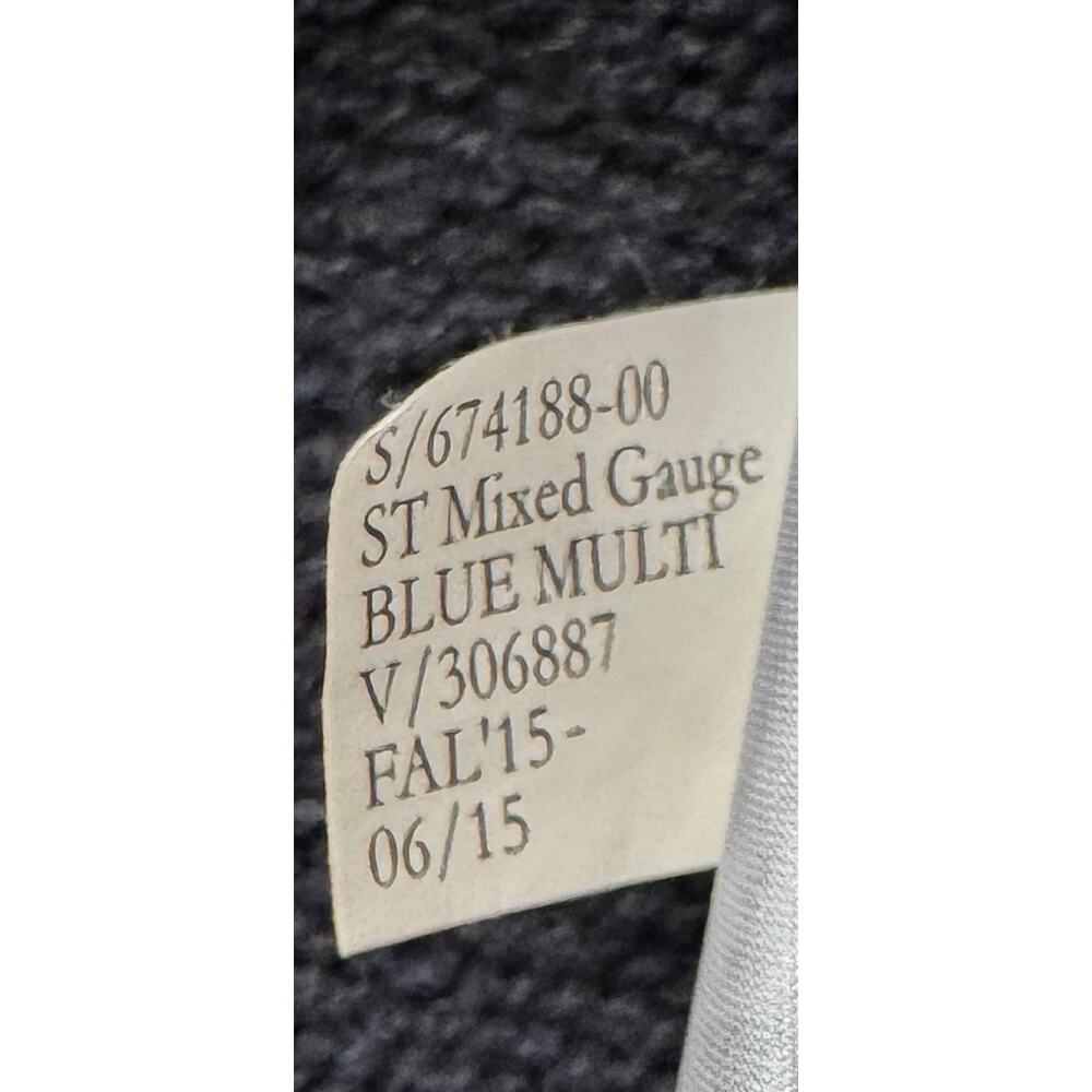 Banana Republic Double Zip Cotton Sweater Navy Men's Small - Picture 11 of 12